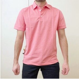 Mizzen+Main Pink Polo Shirt
